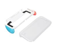 RASTKY Dockable Protective Cover for OLED 2021, Shockproof Game Console Grip Case with Ergonomic Grip for Long Gaming Sessions (White)