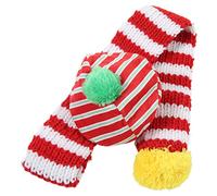 RASTKY Dog Christmas Knitted Hat and Scarf Set, Adorable Cozy Pet Costume for Small Medium Large Dogs, Premium Wool Material (S)