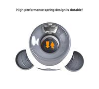 RASTKY Dog Puzzle Food Dispenser Interactive Toy for Diet & Training, No Electricity Required for Indoor & Outdoor Play for All Dog Breeds, ABS Material, 7.87" Size (Grey)