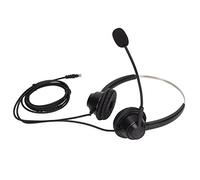 RASTKY Double Sided Noise Canceling Headset Comfortable Binaural Phone Headphone Durable Headset for Online Courses RJ9 Phone, Black