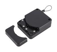 RASTKY Drawstring Door Closer Gentle Automatic Closing 2.65lbs Force Steel for Single Double Screen Doors, Alloy Steel Black, for Rental Housing