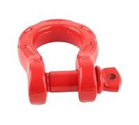 RASTKY DShackle with 8T Load Capacity & 32T Breaking Strength, 7/8in Pin ForVehicle Recovery and Emergency Towing - PerfectATV/UTV AndOperations (Red)