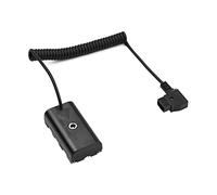 RASTKY Dummy Battery Adapter F550, 7.4V/ 3A Output. 24W with D Tap Male Connector, NP F550 Coupler Adapter for Video Monitors, LED Lights