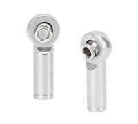 RASTKY Durable Aluminium Alloy Tie Push Link Rod Joint Kit for 1/10 Model RC Car, Easy to Install and Remove, Suitable for All RC Cars, 10 Pcs, for Hobbyists and Collectors (Silver)