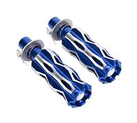 RASTKY Durable CNC Motorcycle Rear Foot Pegs Pedal for Stable Performance And Reliability, Professional Aluminum Alloy Footrests for General And Motorcycles (Blue)