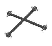 RASTKY Durable Metal Dog Bone Drive Shaft for HIMOTO 1/10 Scale RC Car, Easy to Install, Fits E10XB E10XBL E10DB E10DBL, 77.3mm, 2 Shafts (31206BL black)