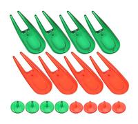 RASTKY Durable PE PlasticBall Divot Tools Pitch Fork WithMarkerQuick Putting Green Repairs - Lightweight and PortableAccessory KitEvery Golfer