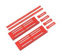 RASTKY Durable RC Metal Side Pedal for SCX10 RC Car, with Adjustable Design, for Extreme Terrains (Red)