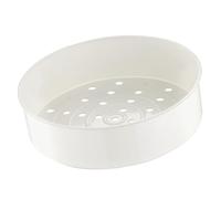 RASTKY Durable Silicone Vegetable/Food Basket - Steam Basket Draining Holes Universal Steam Grid for Electric Cooker Pressure Cooker 2L - Compact Rack for Rice