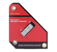 RASTKY Durable Small Size On/Off Magnetic Welding Magnet Fixture with Switch, Firmly Holds Metal at 45° and 90° Angles, Easy to Use and Clean, Ideal for Soldering and Welding, Perfect for Various