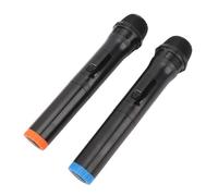 RASTKY Dynamic Mic Set, UHF Handheld Wireless Microphone Metal Noise Reduction with Receiver for Karaoke Singing Stage Performance, Beautiful Sound Reception, 1 Step Frequency Matching