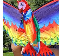 RASTKY Easy to Fly 3D Kite Durable Outdoor Activity Summer Games Kites for Children and Families (color)