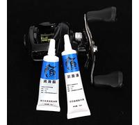 RASTKY Efficient Lubrication Fishing Reel Lubricant Oil with Grease Noise Reduction Maintenance Tools for Fishing Reel Bearings for 1 X Lubricant Oil (15 Ml) 1 X Grease (10g) (Assorted Color)