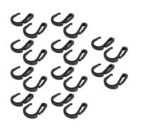 RASTKY Elastic Bungee Fit for Cord Hooks Durable Plastic S Hook Clips for Cargo Nets - 20pcs for Suitcase Roof Truck Net - Universal for Car Mesh, Truck Cargo, Luggage Roof Rack, Kayaks