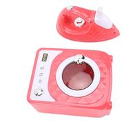 RASTKY Electric Pretend Laundry Set Vibrant Washer and Ironing Board Playset for Kids Educational Role Playing Toys
