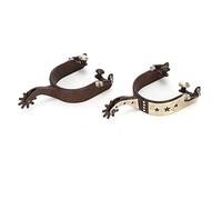 RASTKY Elegant Low Carbon Steel CowboyBoot SpursSculpture DecorationEquestrian Training, Competition & Entertainment, with Rotating GearsEnhanced Control and Communication