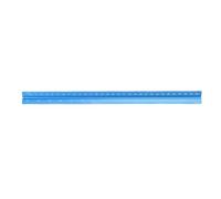 RASTKY Engineer Scale Ruler Durable Aluminum Triangular Drafting Tool for Architect Student, 30cm Scale Ruler for Draftsman Engineering, Blue