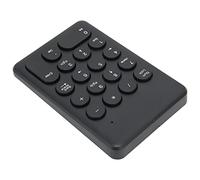 RASTKY Ergonomic Wireless Numeric Keyboard 18 Keys Numpad - 2.4GHz Portable Keypad Data Entry, Financial Accounting, Laptop, PC, Pro (Black)