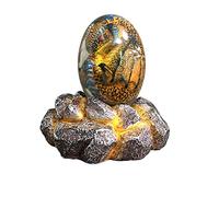 RASTKY Exquisite Crystal Dragon Egg Ornament Strong Resin Dragon Egg Ornament for Bedroom Courtyard, Vivid for Mother Day Easter, 8x6x6cm Blue Green Yellow Red (RASTKY9uvnwpeo4c-6)