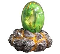 RASTKY Exquisite Crystal Dragon Egg Ornament Strong Resin Dragon Egg Ornament for Bedroom Courtyard, Vivid for Mother Day Easter, 8x6x6cm Blue Green Yellow Red (RASTKY9uvnwpeo4c-8)