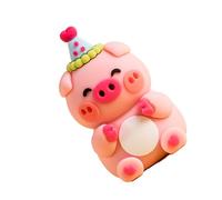 RASTKY Exquisite Cute Animal Ornament for Birthday Party Desktop Reusable Durable Easy to Clean Fine Workmanship for Cake Decorations (Pig)