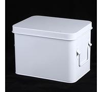 RASTKY Family Box Case Storage Organizer Portable Iron Material Storage Box for Household 8x6x6.3 Inch