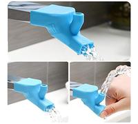 RASTKY Faucet Extender Creative Water Fountain for Children Babies, Squeeze Faucet Attachment for Kitchen Bathroom Sink, Plastic Tap Extension for Developing Autonomy, 2Pcs Suitable for All Faucets