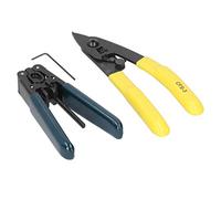 RASTKY Fiber Optic Drop Cable Coating Scissor Ergonomic Fiber Cold Splicing Tool Set for IT Technicians 3-Port Pliers Black