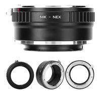 RASTKY Fikaz NIK-NEX Durable Lens Adapter Ring for Lens to E Mount Mirrorless Camera, Smooth Combination for NEX-7/a6300 (1PCS)