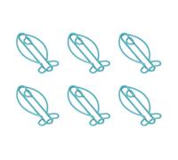 RASTKY Fish Shaped Clips 100pcs Shaped Clips Fish Shape Metal Portable File Classification Document Organizing Products & School Supplies
