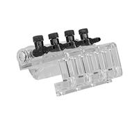 RASTKY Fish Tank Air Check Control Switch Clear 4 Way Plastic Aquarium Air Pump Valve for Preventing Water Back and Long Time Use