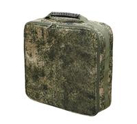 RASTKY Fishing Reel Bag Adjustable Double Zippers Tackle Organizer for Fishing Enthusiasts Polyester Large Capacity Carry Bag with Dividers for All-Day Use (#2)