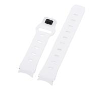 RASTKY Flexible Dual Color Silicone Watch Band Strap for Watch 6 5 4, Storage Box/Cover Buckle System, Health Wear Every Day for All Models (White)