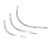 RASTKY Flexible Shaft Extension Set Durable Universal Drill Bit Extender for Narrow Spaces 3Pcs Kit for Computer Repair, Electrical Maintenance High Carbon Steel 1/4in Connector