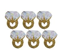 RASTKY Foil Balloon Set 6 Pcs Balloon Aluminum Foil Spherical Bridal Shower Wedding Engagement Decorative Large Bride Gold (Gold)
