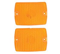 RASTKY Front Signal Lamp Lens, Replacement for YJ 1987-1995, Strong Light Transmission, Clear Lens OEM 56001378, PP Material, With Original Car Data Design (Yellow)