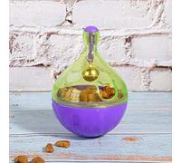 RASTKY Fun Pet Bowl Feeder Roly-Poly Food Toy for Cat Dog Purple ABS for Agile and Wit Pets