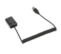 RASTKY FW50 Full Decoder Black Dummy Battery with Spring Wire, USB Plug, Short Circuit Protection for NEX-3/5/6/7, A33/37/35/55, A7/A6000/A6300