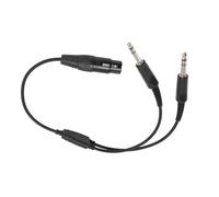 RASTKY GA Plug to XLR Headset Adapter - 5 Pin XLR to GA Dual Plug Y Splitter Headphone Adapter 5 Pin Female Dual Male Aviation Headset - Compatible with Most