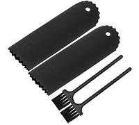 RASTKY Garlic Peeler Set Efficient Food Grade Silicone Roller Brush for Easy Garlic Peeling Kitchen Tool for Home Cooks Black & 5.1 X 1.4in 2sets