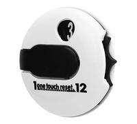 RASTKY Golf Counter Clicker Easy to Carry One Touch Reset Accurate Counting for Golfers Plastic 1pc for Golfers (White and Black)
