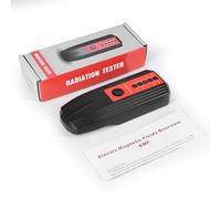 RASTKY Handheld EMF Meter Electric Field Detector for Broadband Electromagnetic Fields From 50Hz-20000Hz with LED Indicators for Graphic Understanding ABS Red+Black (Black Housing & Red Sticker)