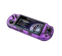 RASTKY Handheld Game Console Open Source 4.5in 854x480 Display Entertainment Hub for Unlimited Fun on the Go (Purple Transparent)