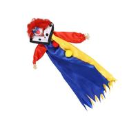 RASTKY Hanging Clown Decorations - Clown Doll Scary Eerie Doll Decoration Hanging Ornament Horror Themed Activities - Scary Horror Haunted House Decor Props (Blue)