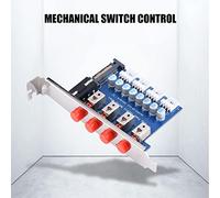 RASTKY Hard Drive Power Controller Switch 4 Hard Disk Control Switches for Desktop PC Computer, Long Service Life Ideal for Expanded Power Supply