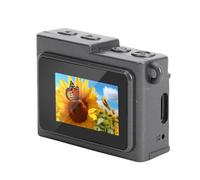 RASTKY HD 1080P Tiny Keychain Camera Retro Micro Video Camera Keychain 1.14 Inch Screen Travel Outdoor School Selfie (Grey)