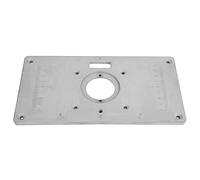 RASTKY Heavy-Duty Aluminum Router Table Insert Plate & Ring for Routing - Ideal for Woodworking Projects, 235mm X 120mm X 8mm