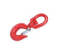 RASTKY Heavy Duty Hook with Latch, Crane Hook Eye Alloy Steel Gravity Rigging Lifting Industry Ship Building Round 5T