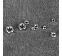 RASTKY Hexagonal Nut Assortment Set for Industrial Fasteners, 140pcs Stainless Steel Hex Nuts for Various Applications