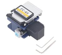 RASTKY High Accuracy Fiber Optic Cleaver for Cold Splicing Stripping 12 Surface Cutter for FC-6S Blue Purple, Aluminum Alloy Tungsten Steel AB 10mm 125μm with Storage Bag, User Manual for Fiber